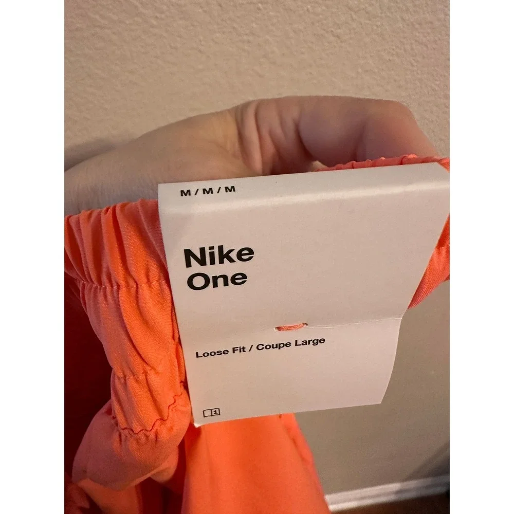 Nike‎ Kids Dri-FIT Loose Fit Athletic Shorts Bright Orange Size M L